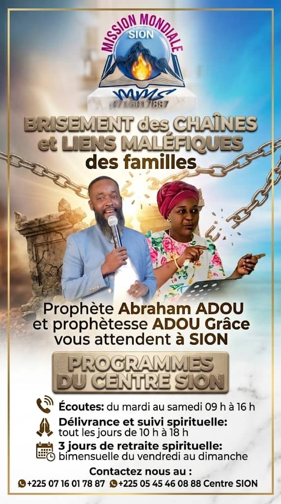 Prophète Abraham ADOU et Prophétesse ADOU Grâce
